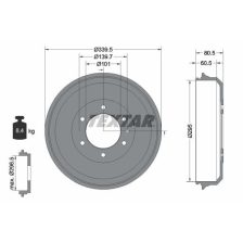 Brake Drum TEXTAR 94043300