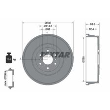 Brake Drum TEXTAR 94046500
