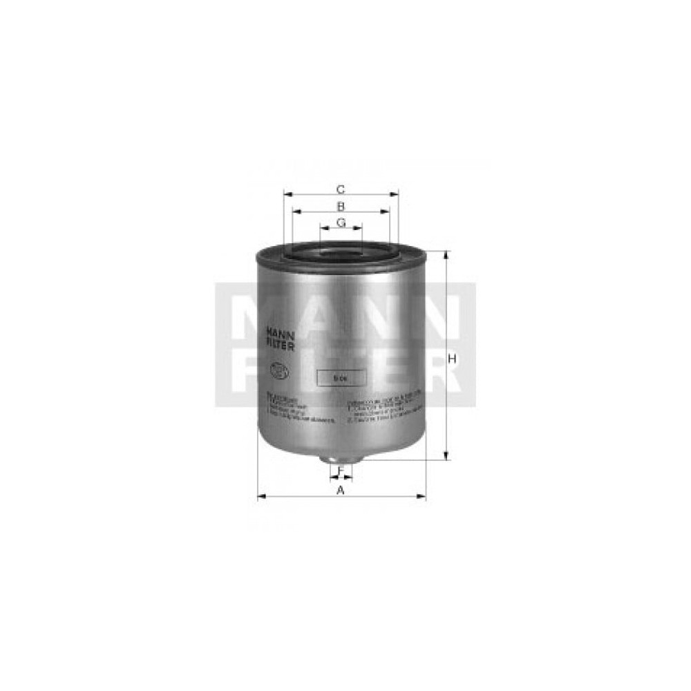 Degvielas filtrs MANN-FILTER WK 9048 x