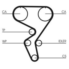 Timing Belt CONTINENTAL CTAM CT724