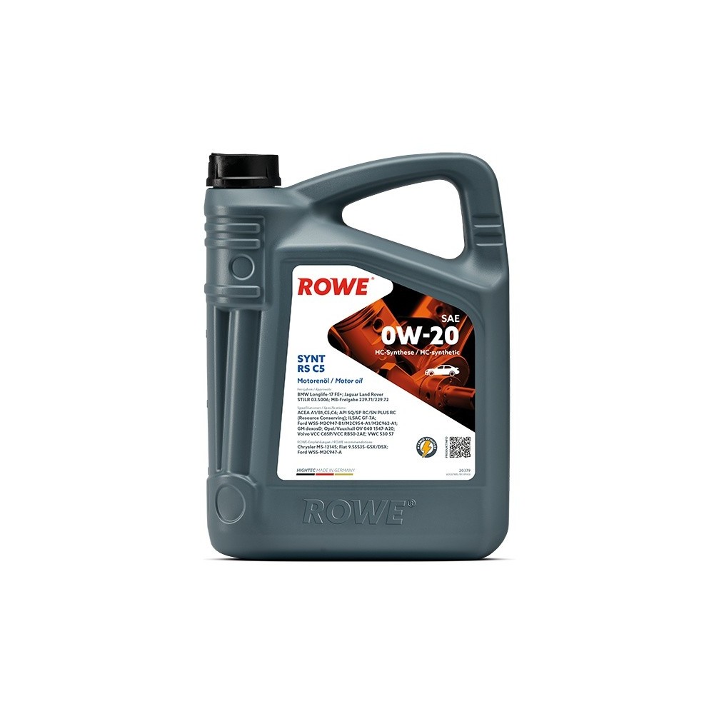 Engine oil ROWE 0W20 HIGHTEC SYNT RS C5 5L