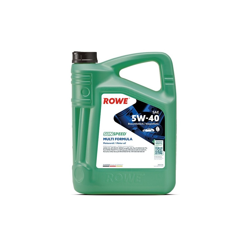 Engine oil ROWE 5W40 SUNSPEED MULTI FORMULA 5L