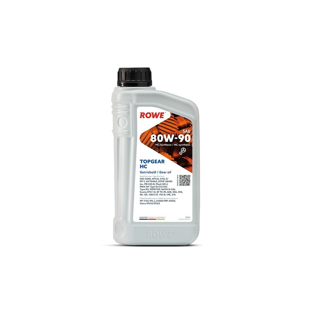 Gear oil ROWE 80W90 HIGHTEC TOPGEAR HC 1L
