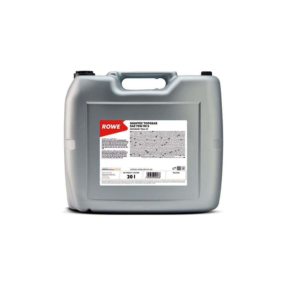 Gear oil ROWE 75W90 HIGHTEC TOPGEAR S 20L