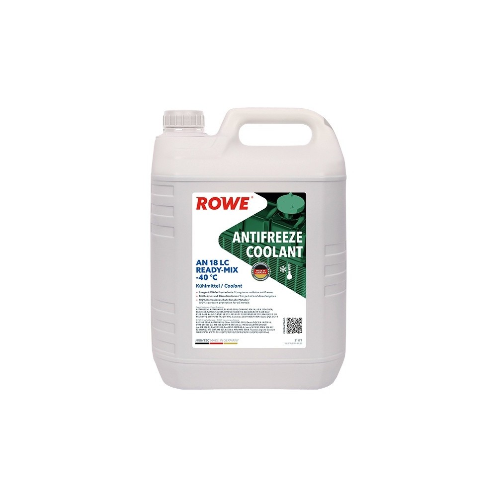 Coolant ROWE HIGHTEC ANTIFREEZE COOLANT AN 18 LC READY-MIX -40 °C 5L