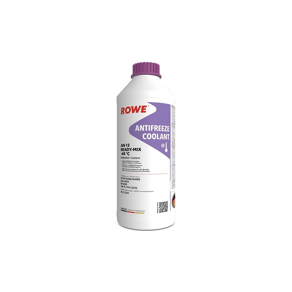 Coolant ROWE HIGHTEC ANTIFREEZE COOLANT AN 13 READY-MIX -40 °C 1.5L