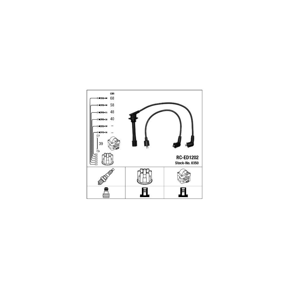Ignition Cable Kit NGK 0350