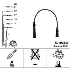 Ignition Cable Kit NGK 0551