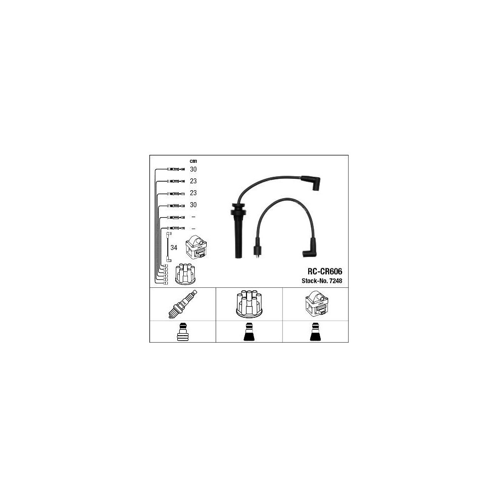 Ignition Cable Kit NGK 7248