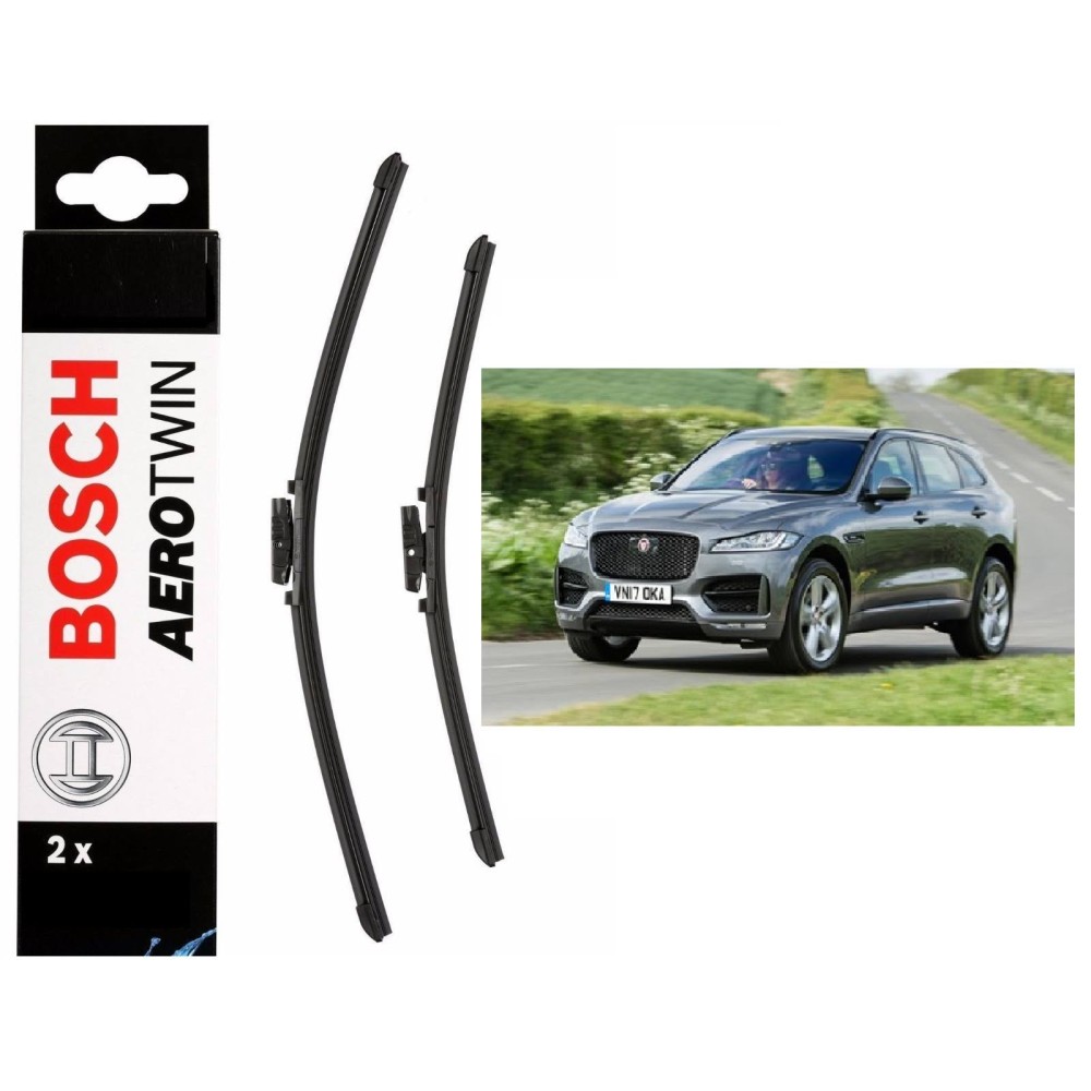 Bosch Front Windscreen Wiper Blades Aerotwin 650mm+475mm FOR Jaguar F-pace