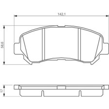 Bosch Brake Pad Set 0 986 494 244