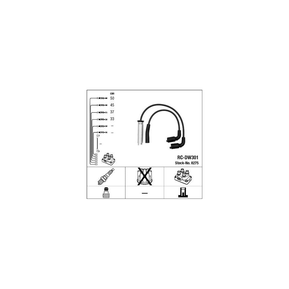 Ignition Cable Kit NGK 8275