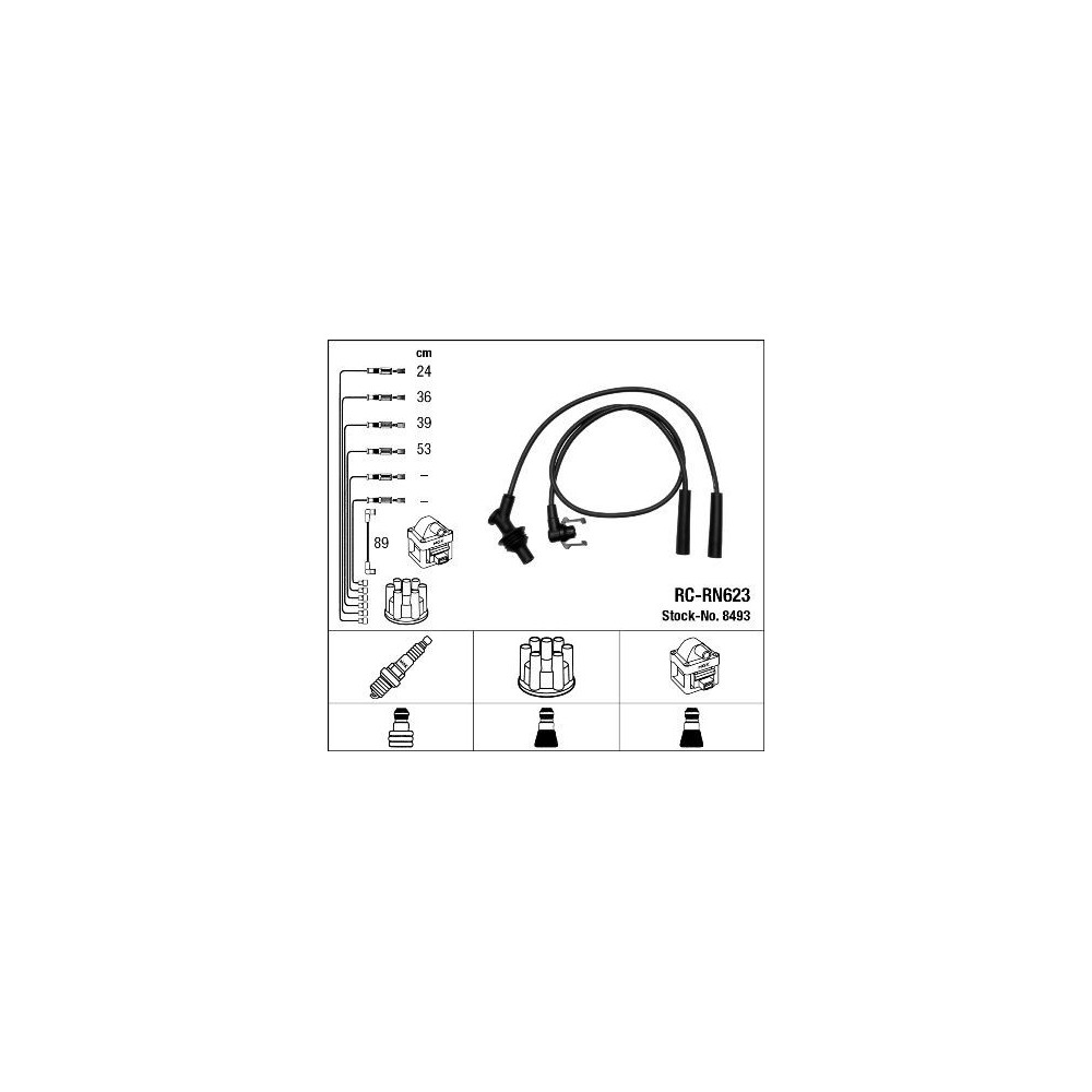 Ignition Cable Kit NGK 8493