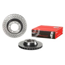Brembo Rear Vented Coated Brake Disc 322mm Diameter Drilled Design for Enhanced Cooling & Performance - Part 09.C089.11 - GSF