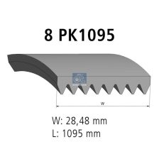 V-Ribbed Belt DT Spare Parts 2.15365