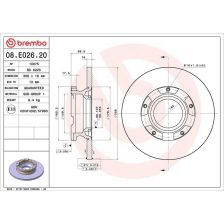 Brake Disc BREMBO 08.E026.20