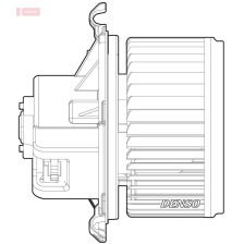 Interior Blower DENSO DEA09024