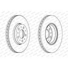 Brake Disc FERODO DDF1163C