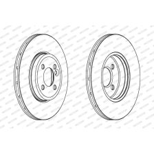 Brake Disc FERODO DDF1711C
