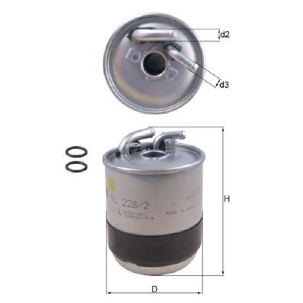 Fuel Filter KNECHT KL 228/2D