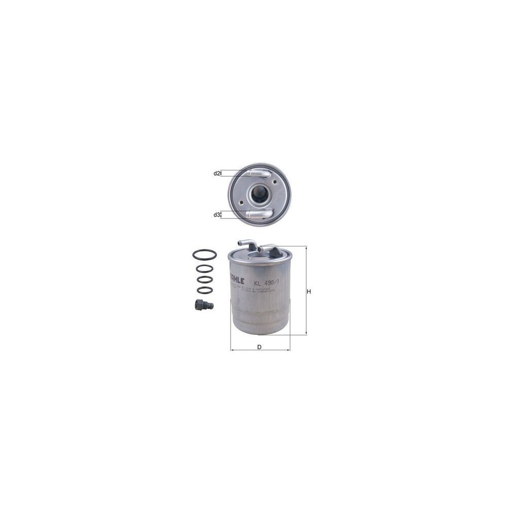 Fuel Filter KNECHT KL 490/1D