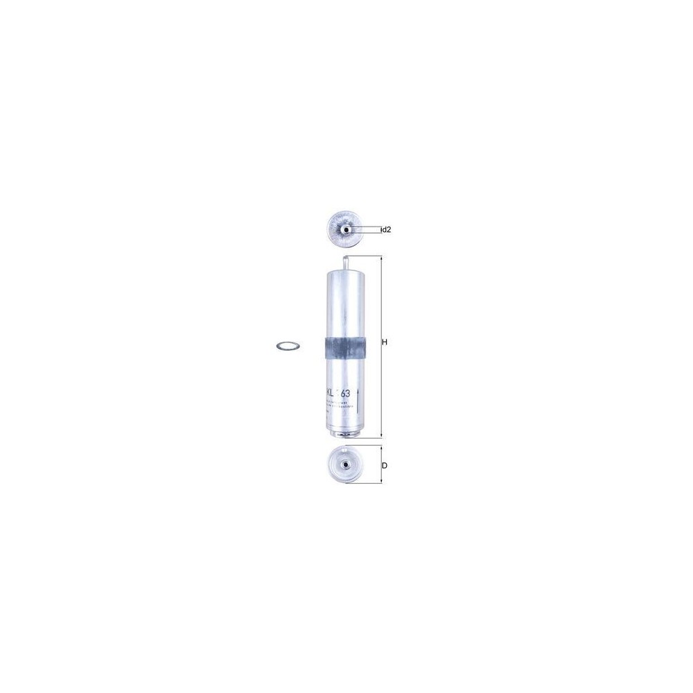 Fuel Filter KNECHT KL 763D