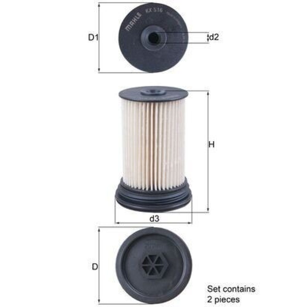 Fuel Filter KNECHT KX 516/S