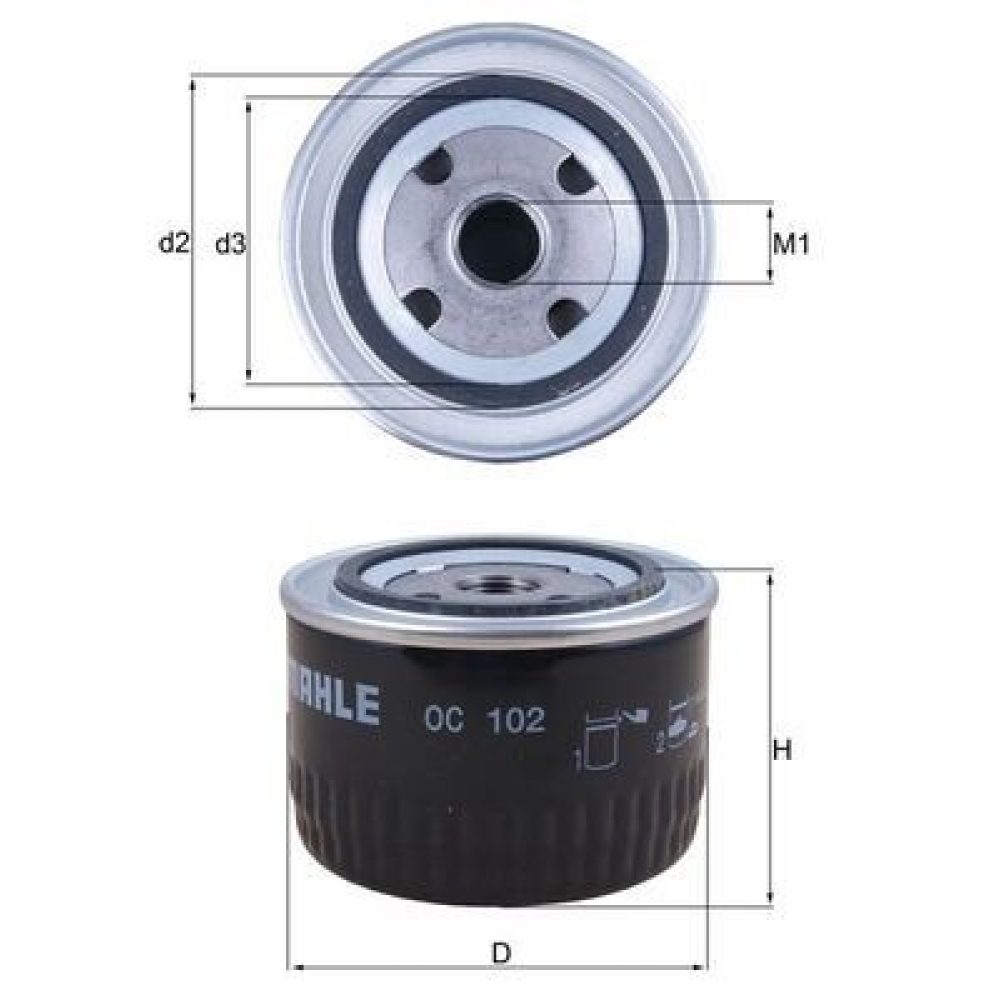Oil Filter KNECHT OC 102
