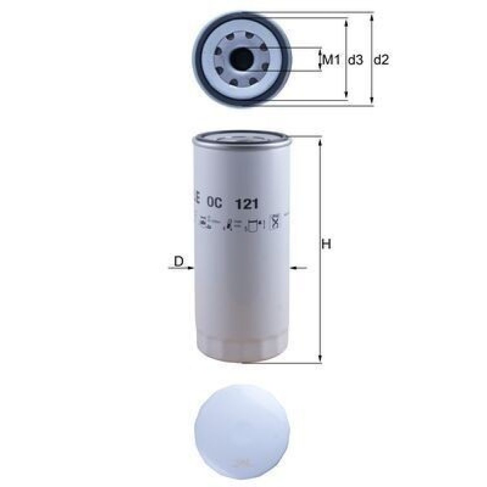 Oil Filter KNECHT OC 121