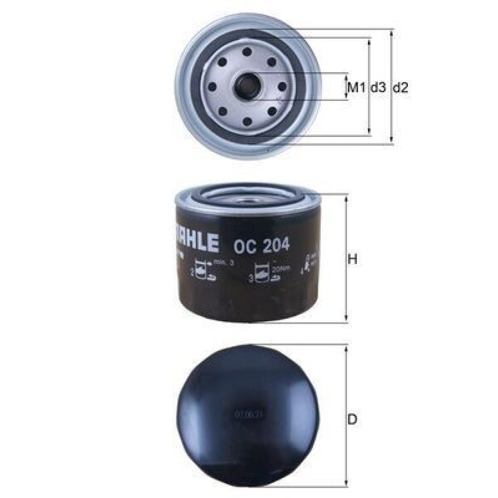 Oil Filter KNECHT OC 204