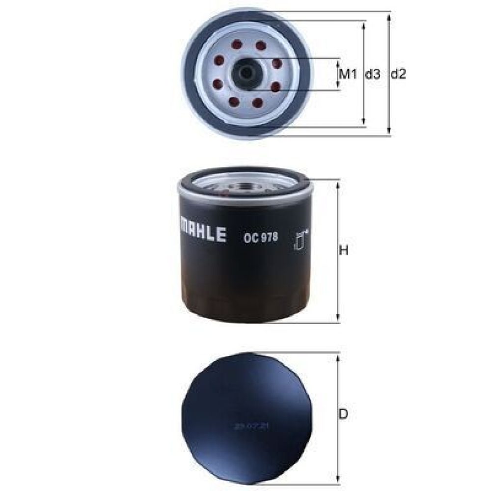 Oil Filter KNECHT OC 978