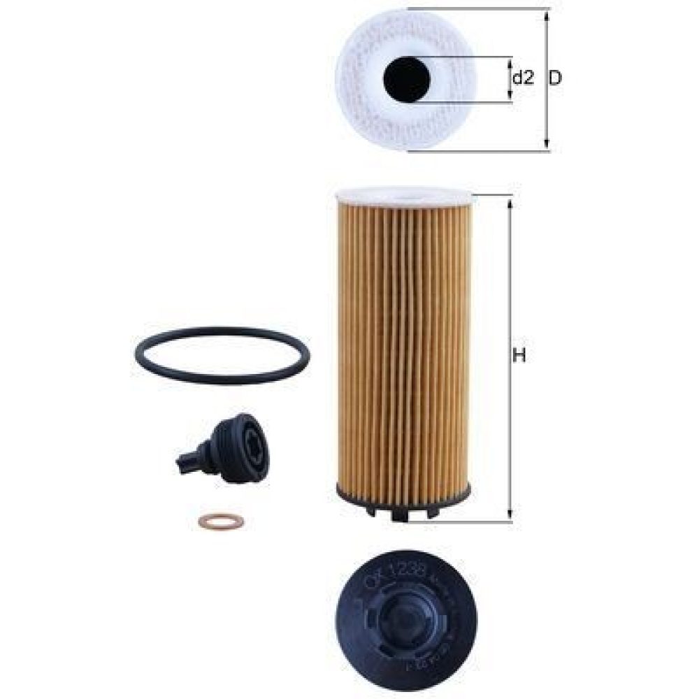 Oil Filter KNECHT OX 1238D