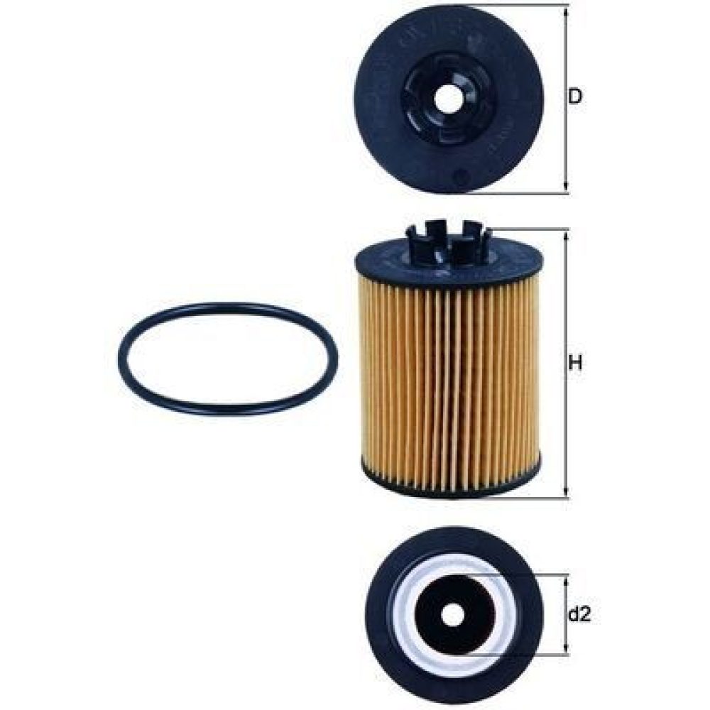 Oil Filter KNECHT OX 173/2D