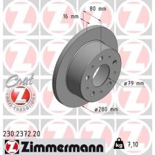 Brake Disc ZIMMERMANN 230.2372.20
