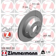 Brake Disc ZIMMERMANN 320.3807.20
