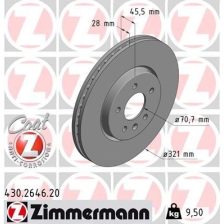Brake Disc ZIMMERMANN 430.2646.20