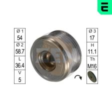Alternator Freewheel Clutch ERA ZN5455