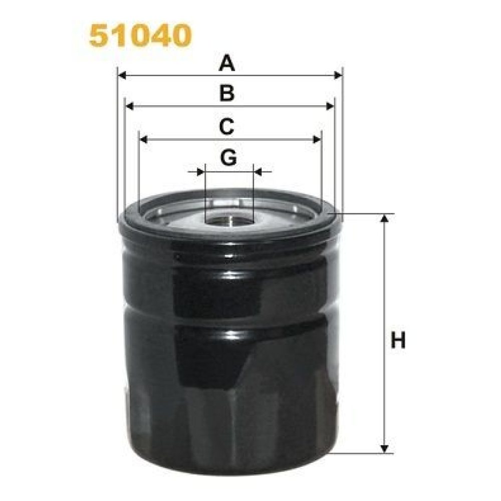 Oil Filter WIX FILTERS 51040