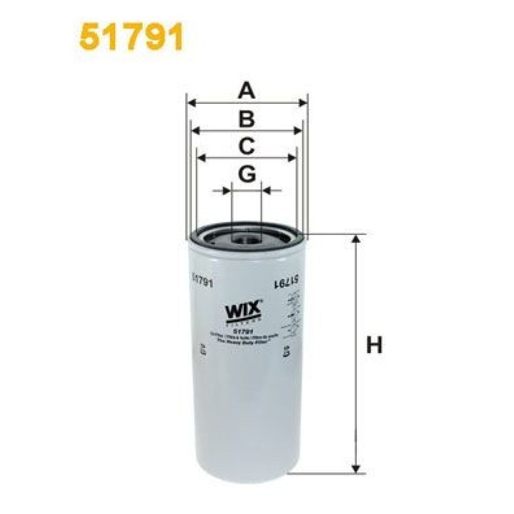Oil Filter WIX FILTERS 51791