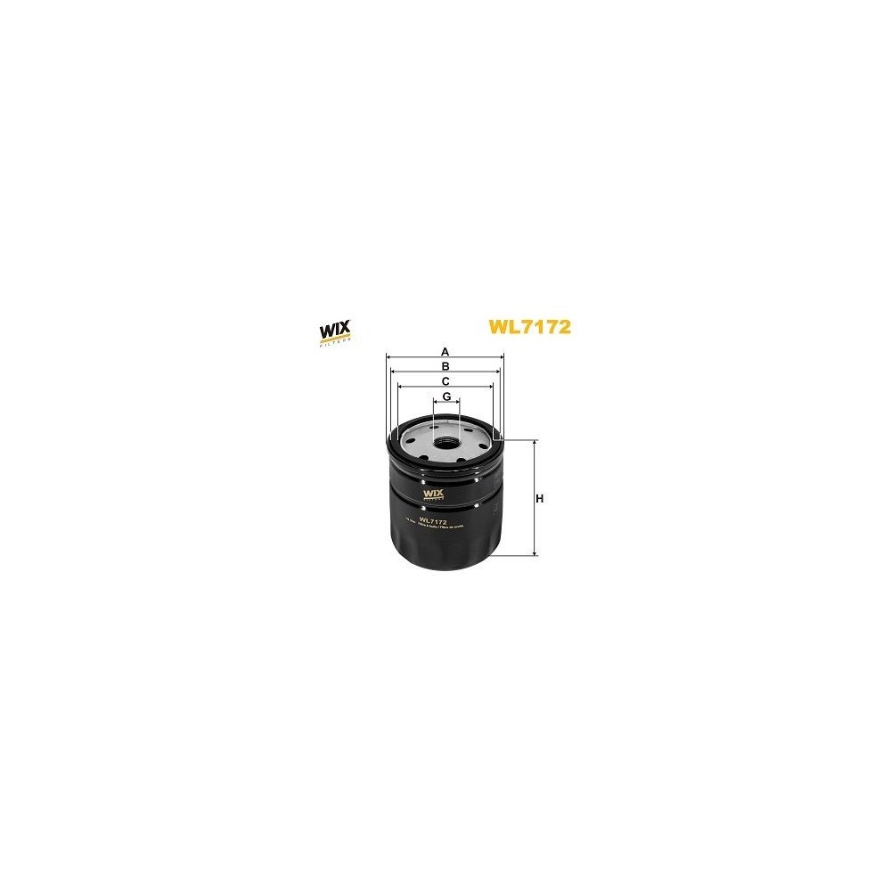 Oil Filter WIX FILTERS WL7172