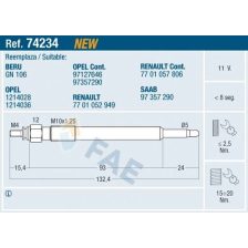 Glow Plug FAE 74234