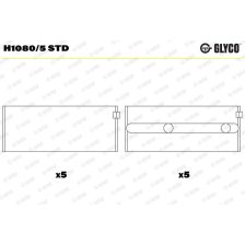 Crankshaft Bearing GLYCO H1080/5 STD