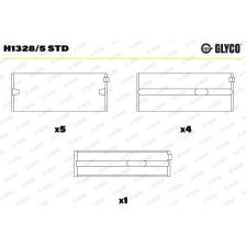 Crankshaft Bearing GLYCO H1328/5 STD