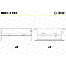 Crankshaft Bearing GLYCO H629/5 STD