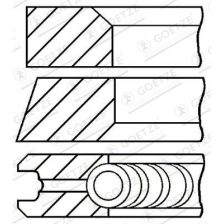 Piston Ring Set GOETZE ENGINE 08-101500-00