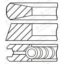 Piston Ring Set GOETZE ENGINE 08-111800-00