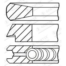 Piston Ring Set GOETZE ENGINE 08-118900-00