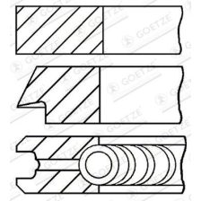 Piston Ring Set GOETZE ENGINE 08-124000-00