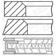 Piston Ring Set GOETZE ENGINE 08-306800-00