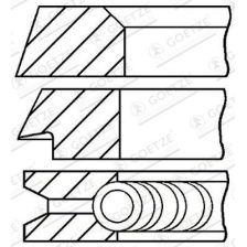 Piston Ring Set GOETZE ENGINE 08-394600-00
